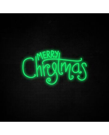 Merry Christmas Neon Sign perfect for festive holiday decorations