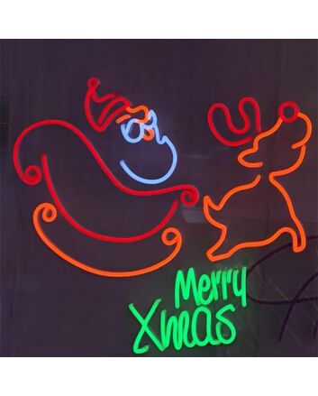 Merry Xmas Neon Sign adds cheer to Christmas decor