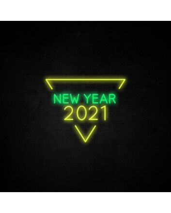New Year 2021 Neon Sign for New Year festivities