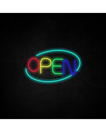 Open Neon Sign for business and store fronts