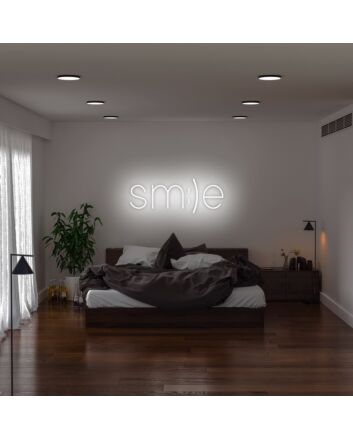Smile Neon Sign for a cheerful and positive atmosphere