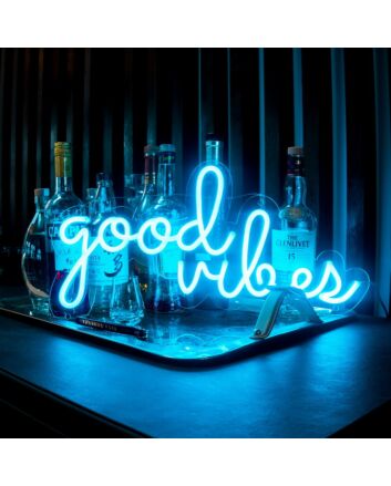 Good Vibes Neon Sign adds positivity to any room