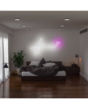 Amour Neon Sign perfect for romantic settings