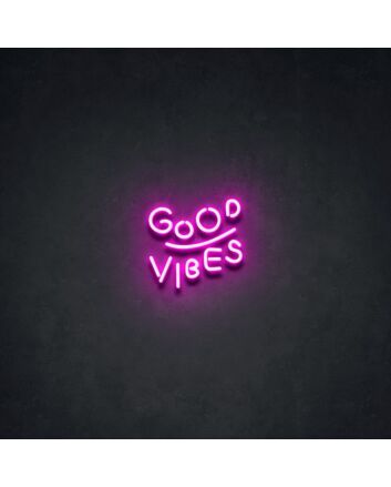 Good Vibes V2 Neon Sign adds positivity and energy