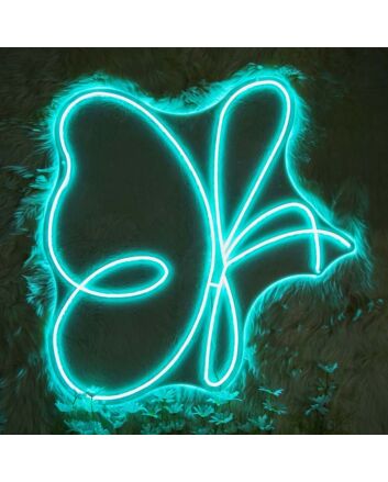 Abstract Butterfly Neon Sign perfect for artistic decor