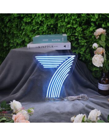 7 Neon Sign adds a unique touch to any room