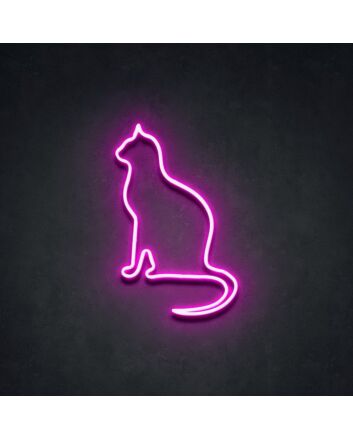 Peaceful Cat Neon Sign for Cozy Homes
