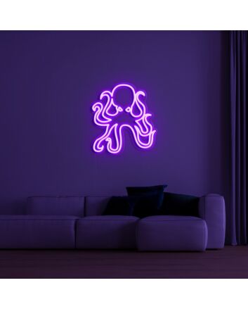 Octopus Neon Sign for Marine Themed Rooms