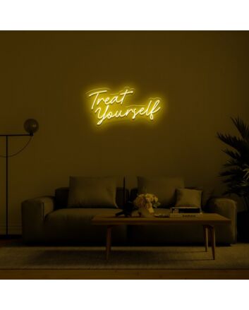 Treat Yourself Neon Sign for Self Care Spaces