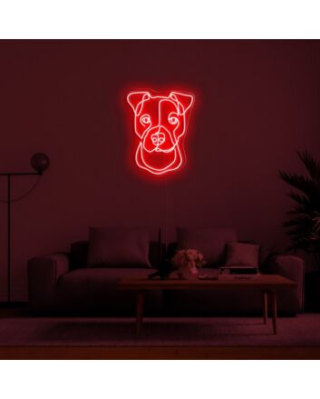 Boxer Neon Sign for Fitness Enthusiasts