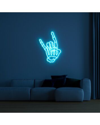 Skellihand Neon Sign for Edgy Decor