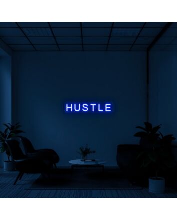Hustle Neon Sign for Motivational Offices
