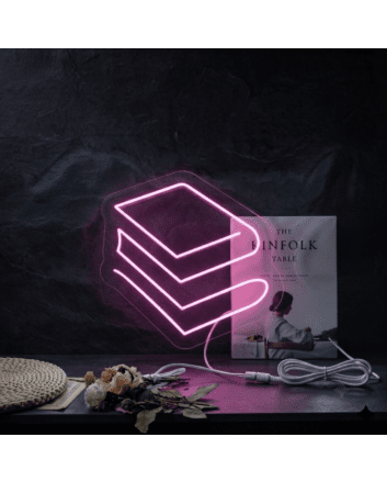 &#39;Book&#39; neon sign