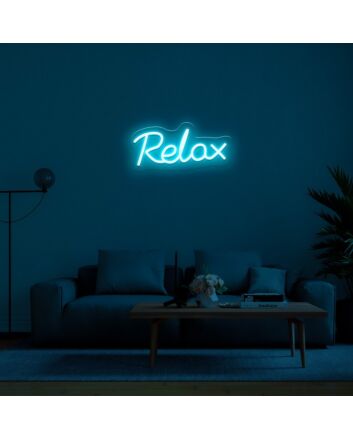 Relax Neon Sign for Calming Spaces