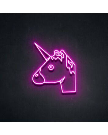 Unicornhead Neon Sign for Kids Rooms