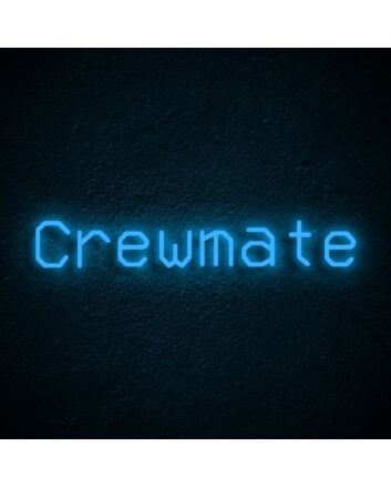 Crewmate Neon Sign for Gaming Rooms