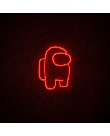 Among Us Character Neon Sign for Gaming Themed Decor