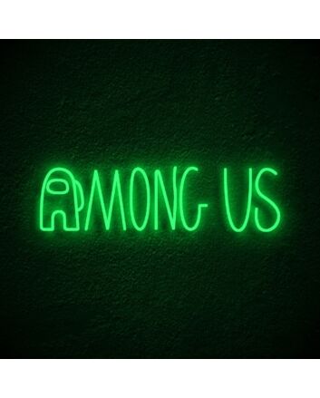 Among Us Neon Sign for Playful Spaces