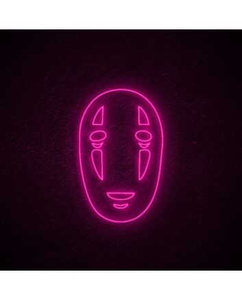 No Face Neon Sign for Studio Ghibli Lovers