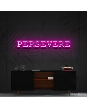 Persevere Neon Sign for Motivational Spaces