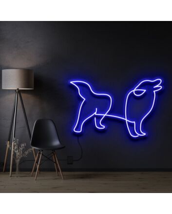 Border Collie Neon Sign for Pet Lovers