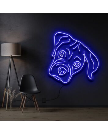 Boxer Puppy Neon Sign for Pet Lovers