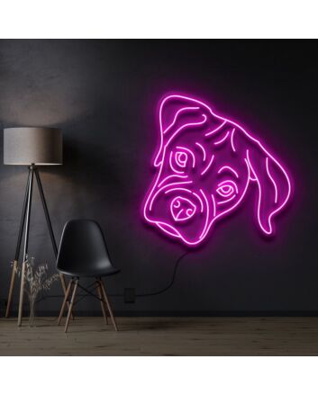 Boxer Puppy Neon Sign for Pet Lovers