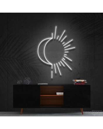Sunshine Moonshine Neon Sign for Whimsical and Playful Decor
