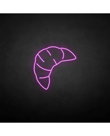 &#39;Croissant&#39; neon sign