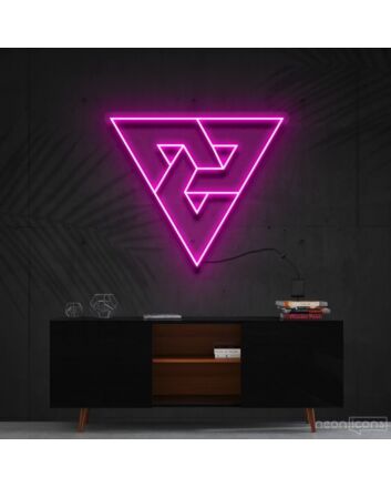 Triangles Neon Sign for Modern and Geometric Decor