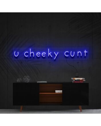 U Cheeky Cxnt Neon Sign for Bold Statements