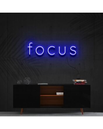 Focus Neon Sign for Productive Spaces