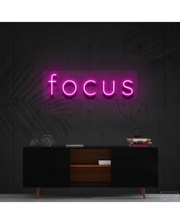 Focus Neon Sign for Productive Spaces