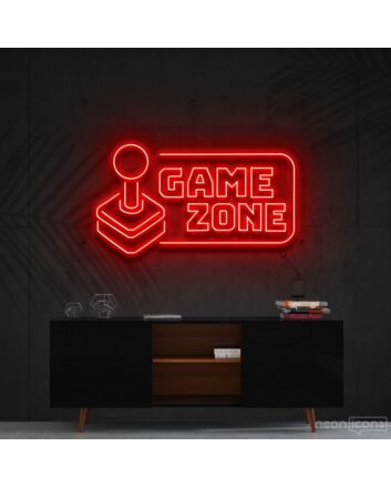 Game Zone Neon Sign for Game Rooms
