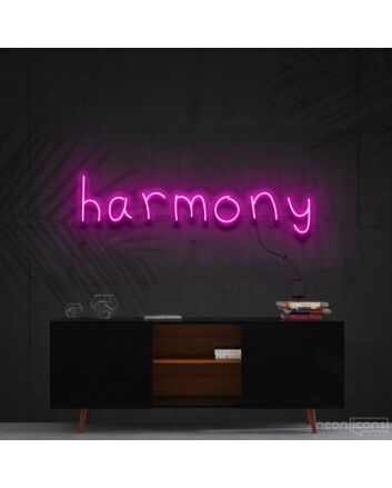 Harmony Neon Sign for Peaceful and Zen Spaces