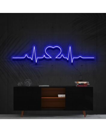 Heartbeat Neon Sign for Romantic Decor