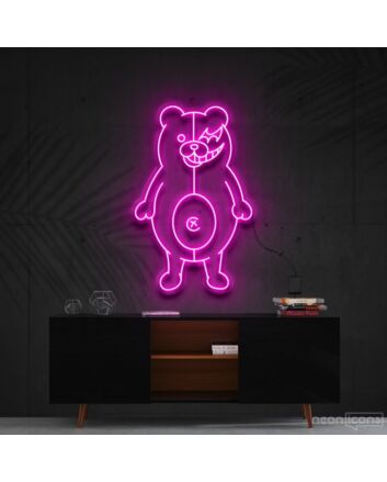 Monokuma Danganronpa Neon Sign for Game Rooms and Anime Fans