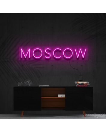 Moscow Neon Sign for Travel Lovers