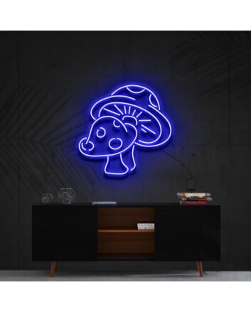 Mushies Neon Sign for Whimsical and Nature Decor