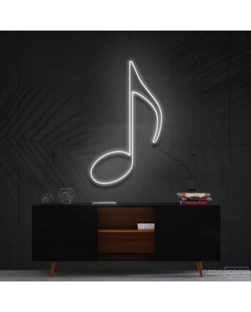 Musical Note Quaver Neon Sign for Music Rooms