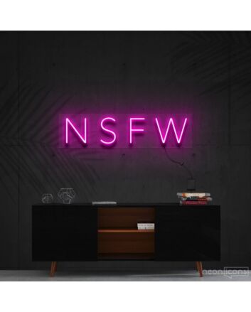 Not Safe For Work Neon Sign for Bold and Playful Decor