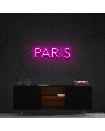 Paris Neon Sign for Travel Lovers