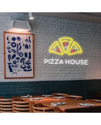 Pizza House Neon Sign for Restaurants and Food Lovers