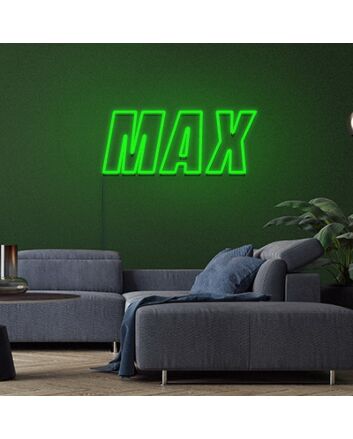 Max Neon Sign for Personalized Decor