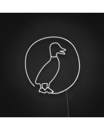 Duck Sign Neon Sign for Kids Rooms and Playful Spaces