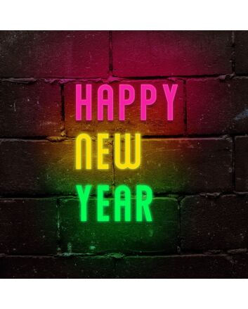 Happy New Year Neon Sign for Festive Celebrations
