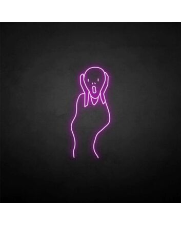 &#39;scream&#39; neon sign