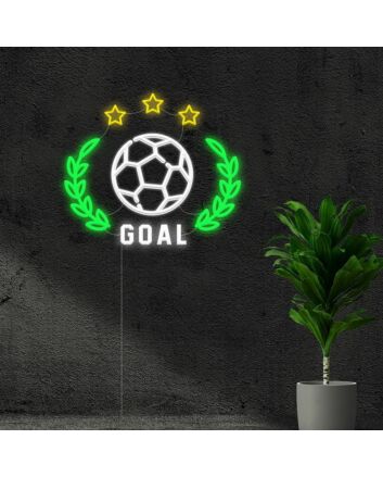 Goal Neon Sign for Motivational Spaces