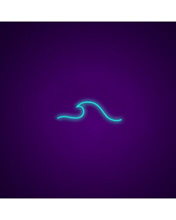 Wave Neon Sign for Coastal and Nature Themed Decor
