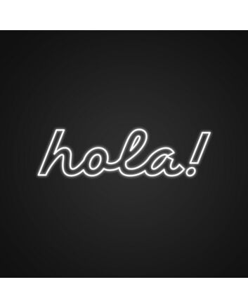 Hola Neon Sign for Welcoming Spaces